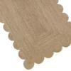 best scalloped rug Natural Jute scallop rug online in India