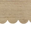 best scalloped rug Natural Jute scallop rug online in India