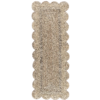 Scalloped Natural Jute Area Rug Scalloped Jute Runner Rug