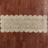 Scalloped Natural Jute Area Rug Scalloped Jute Runner Rug