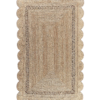 Scalloped Natural Jute Area Rug Scalloped Jute Rug