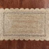 Scalloped Natural Jute Area Rug Scalloped Jute Rug