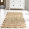 Scalloped Natural Jute Area Rug Scalloped Jute Rug