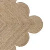 best scalloped rug Natural Jute scallop rug online in India