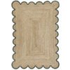 Scalloped jute rug Green Jute Scallop Rug 8x10