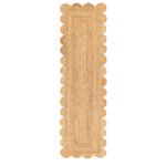 Scalloped Runner Rug Jute Scallop Rug Jute Runner Rug