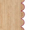 Natural Jute Scalloped Rug Bohemian Scalloped Jute rug