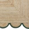 Scalloped jute rug Green Jute Scallop Rug 8x10