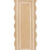 ivory Scallop Wavy Jute Runner Rug, Natural Jute Wave Edge Rug, Scalloped Jute Rug