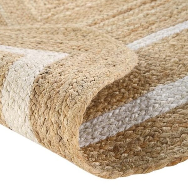 Scallop Wavy Jute Rug, Natural Jute Wave Edge Rug, Scalloped Jute Rug