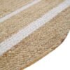 Scallop Wavy Jute Rug, Natural Jute Wave Edge Rug, Scalloped Jute Rug