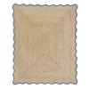 Wavy Jute Scallop Rug Navy Blue Scalloped Jute Rug Large